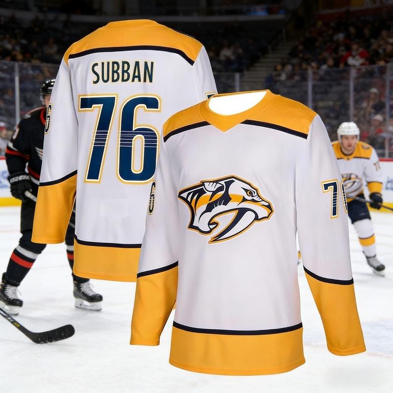 Maglia da Hockey su Ghiaccio da Uomo 2026 con Logo Animale Stampato 3D, Traspirante e ad Asciugatura Rapida, Bianca, Manica Lunga, Abbigliamento Sportivo per Bambini
