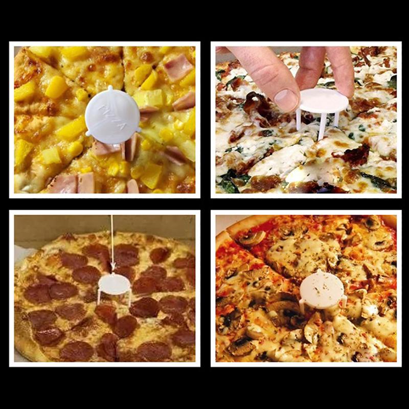 100ks Pizza Saver Stojan na pečení bílý plastový stojan na upevnění stojanu na stativ