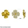 Elegant Zircon & Pearl Flower Brooch: Gold-Plated Copper, DIY with Diamonds
