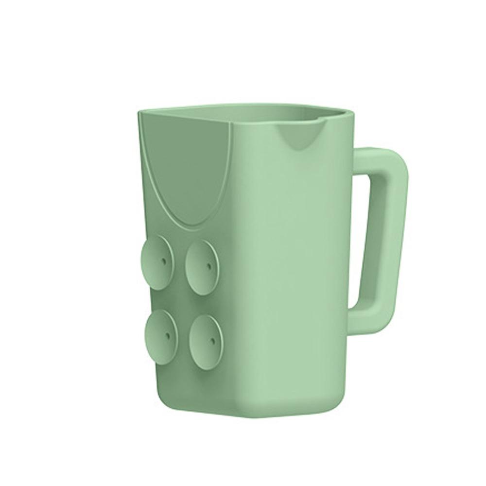 

Харчовий силікон, Чашка для ополіскування дитини під час купання, Непротікаючі дитячі інструменти для купання, Дитячі речі першої необхідності зелений