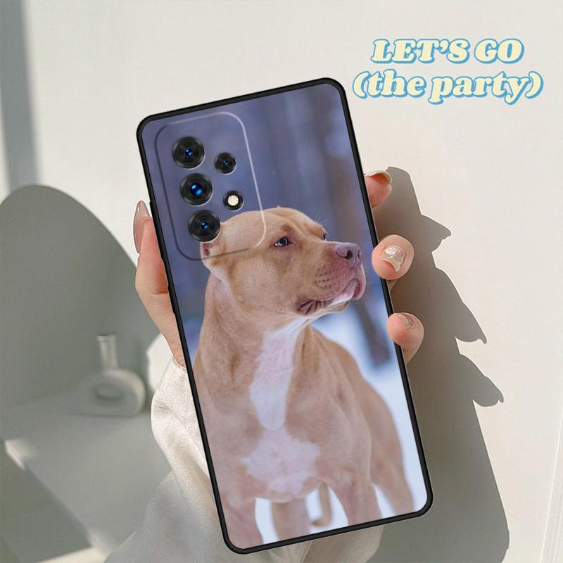 Pitbull Dog Phone Case For Samsung Galaxy A42 A31 A40 A51 A71 A32 A80 A91 A52 A72 A73 A20e A21S A50 A70 A11 A12 Cover