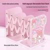 Little Sheep Cartoon Piano Desktop Organizer: Retractable Folding Bookshelf & Thickened Book Clip for Students