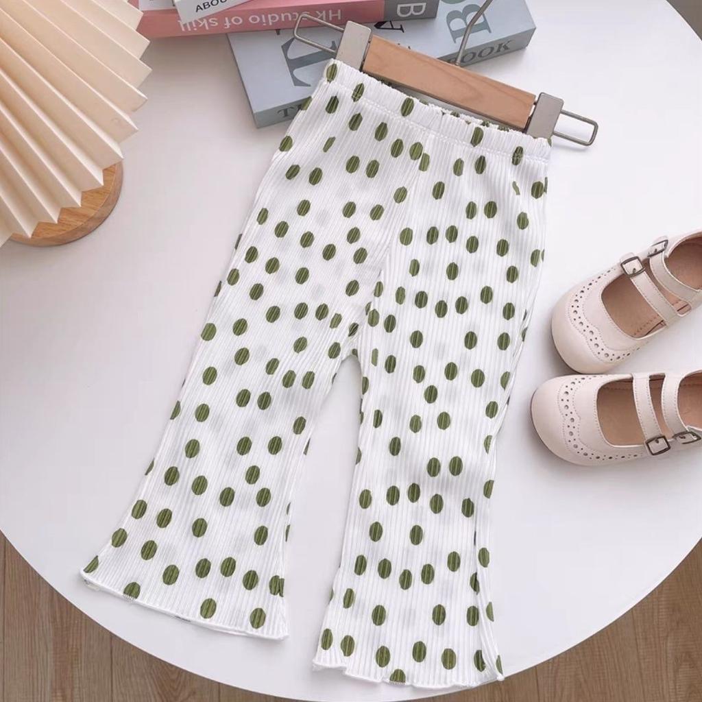 Children's Outdoor Leggings Summer New Style Girls' Bell Bottom Pants Elastic Medium and Small Children's Mosquito Proof Pants