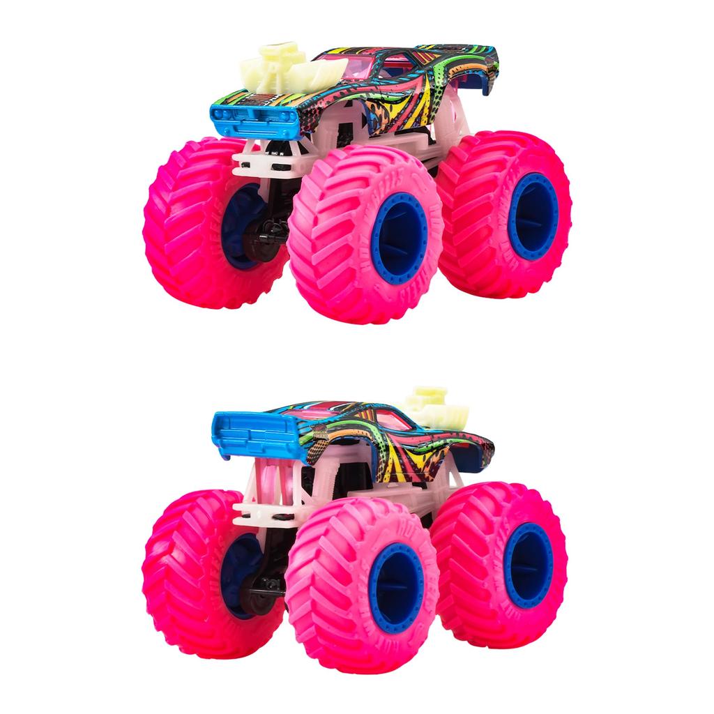 Hot Wheels Monster Truck Assortment 6 Miniature Box Set Light-Up - Vehicles/Cars - (Ages 3+) - Multi-color JFX08-986G