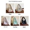 Trendy Nylon Crossbody Bag with Colorful Weaving, Large Capacity, Versatile as Tote, Shoulder, or Underarm Bag