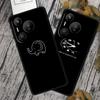 Compatible with Huawei Pura 70 Pro: Black TPU Soft Shell Phone Case with Simple Lines