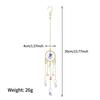Dreamcatcher Design Crystal Sun Catcher AB Iridescent Moon Star Hanging Suncatcher for Home Rainbow Maker Window Garden Decors