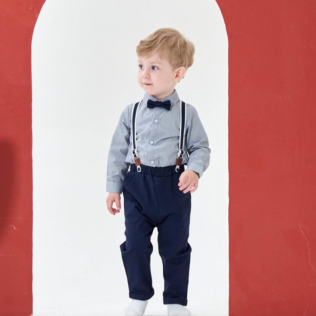 Famuka Formální Dětské Formální Obsahuje a Mašli Vhodné pro a Mateřskou Školu Vstupní Slavnosti Velikost Dětské Oblečení, Pánský Oblek, Chlapecký Západní Styl