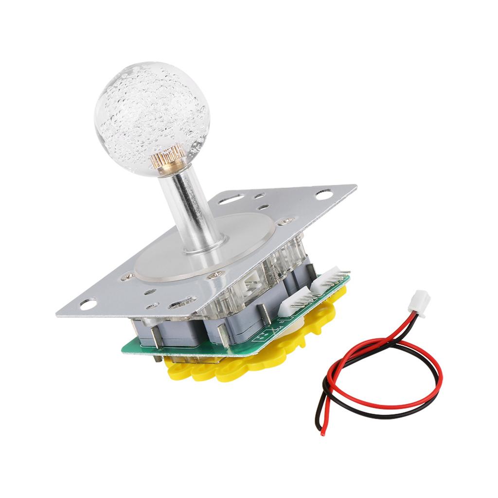 LED Colorful Illuminated Joystick Switchable from 4 To 8 Way Operation for Arcade Game