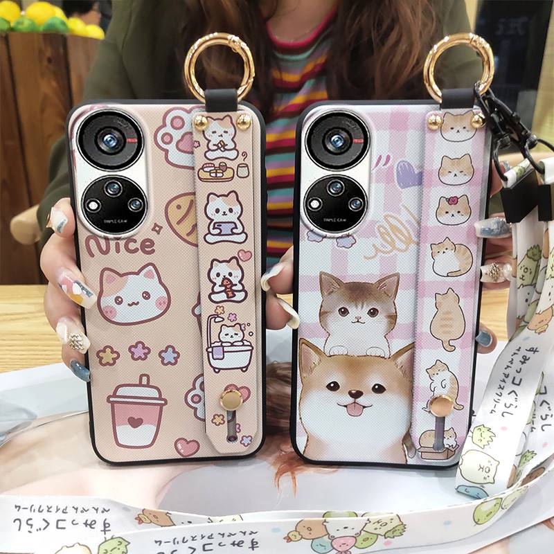 Anti-dust Anti-knock Phone Case For ZTE Blade V40S/Axon40 SE Waterproof Lanyard Protective Cute Back Cover Shockproof