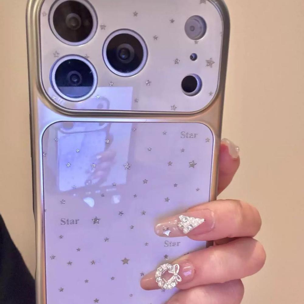 ins Korean star gilt applicable iPhone17promax mobile phone case Apple 17 new advanced 16ProMax silicone personalized 15pro anti-drop 14pro
