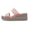 Crocs Sandales compensées Brooklyn légères Sandales pour femmes Rose clair 206219-6RL