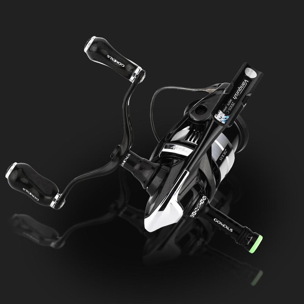 Gomexus R4 Reel Spinning Reel Compatible with Shimano and Vanquish with Weight and Easy for Light and Lure Fishing Stand, 50mm, Glow-in-the-Dark Tip,