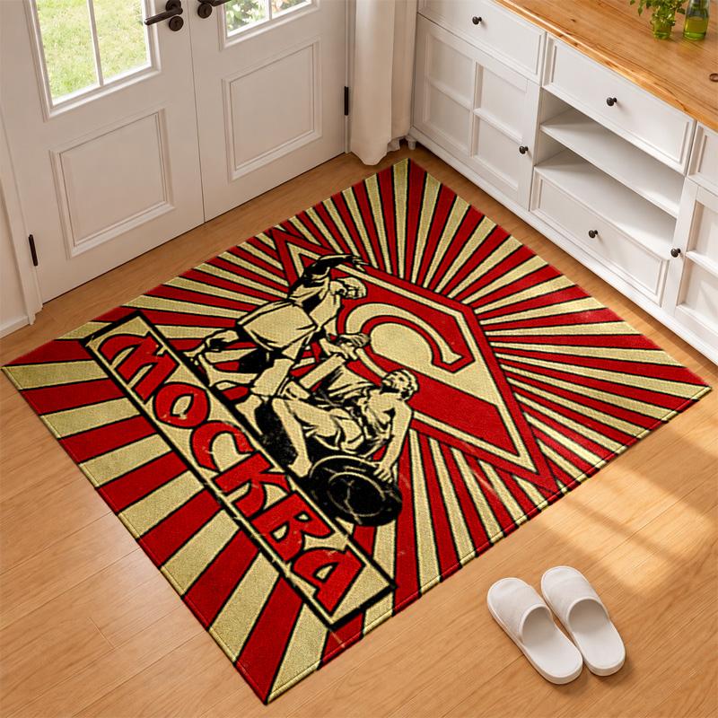 FC Spartak Moscow Carpet Door Mat for Living Room or Bedroom Protective Mat Under Chair Office Decoration Christmas Gift Birthday Present