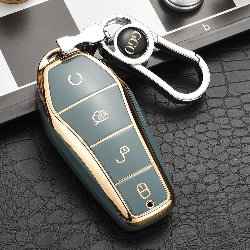 BYD Car Key Cover: Compatible with Qin PLUS, Tang DMI, Dolphin, E2, Song Pro, QinHan EV, E6, and Yuan Models.
