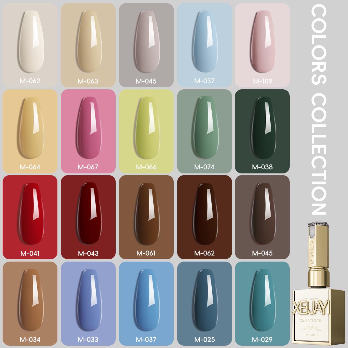 

Cross-Border Barbie 20-Color Long-Lasting Gel Nail Polish Set