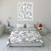 White Bunny Pattern Duvet Cover Set With 3D Printing Design Soft Polyester Bedding Set All-Season Comfort Machine Washable