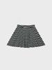 Visus Striped Mini Skirt_Charcoal