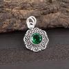 Chrome Diopside Gemstone 925 Sterling Silver Necklace Pendant 1.06" Handmade Jewelry for Mom PP-29-12