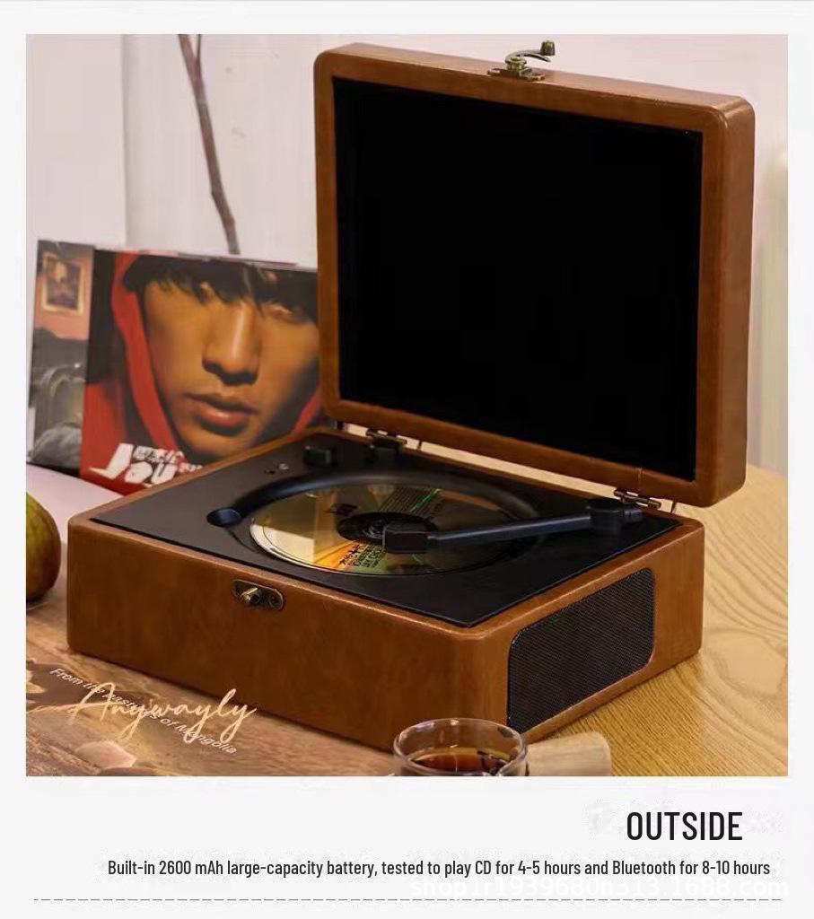Retro Bluetooth CD Player & Stereo Speaker - Creative Gift Item