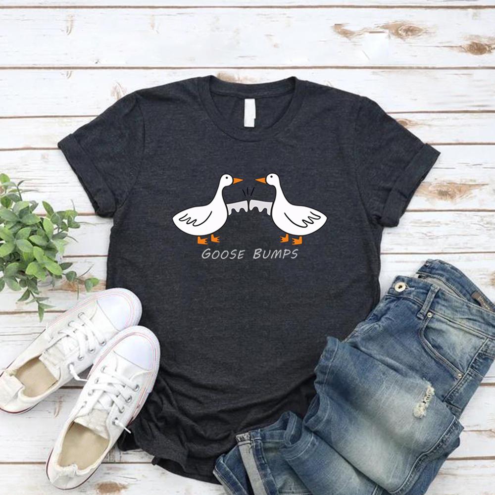 Tričko s husími boulemi Legrační husí trička Ženy Trička s krátkým rukávem Duck Lover Tričko Streetwear Ženy Oblečení Vintage Oblečení
