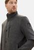 Tom Tailor Coat with a Multi-layered Pattern (1037362) Dark Gray Black Herringbone