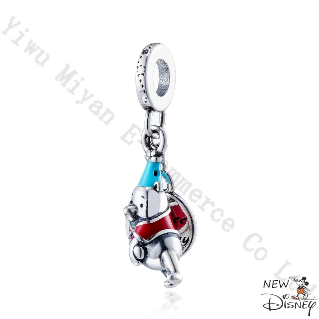 Silver 925 Disney Cartoon Charm Fit Original Bracelet Mickey Winnie Stitch Pooh Bead Pendant DIY Jewelry Making Accessories Gift