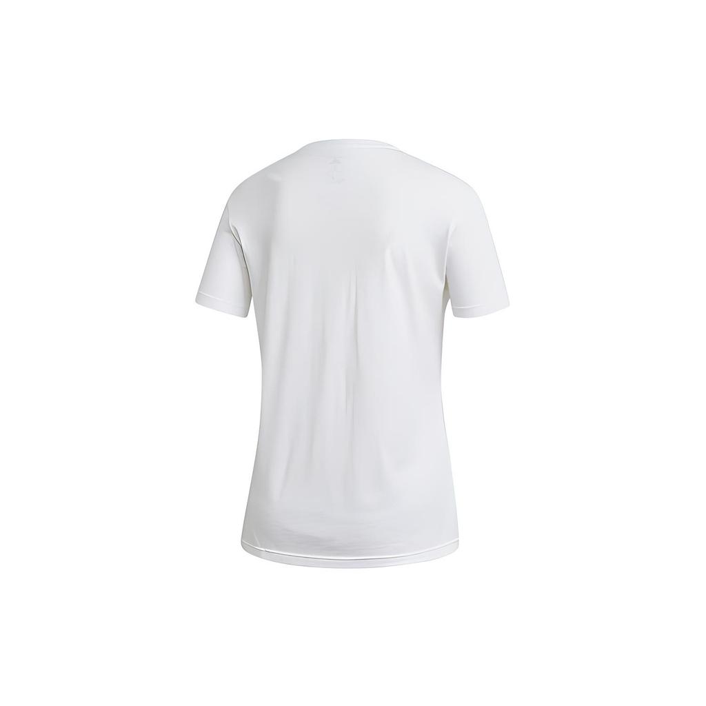 (WMNS) adidas Large Alphabet Logo Short Sleeve White Women's FQ3238