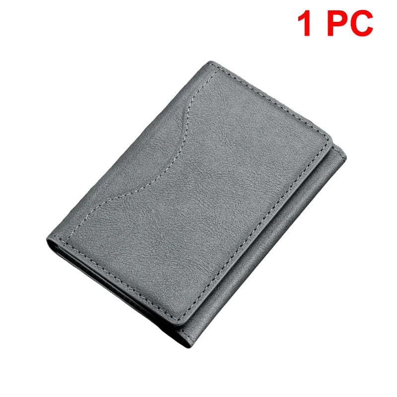 Trifold Magnetic Phone Wallet PU Leather Card Bag Card Holder Wallet for Apple IPhone 16 15 12 13 14 Pro Max Plus Mini