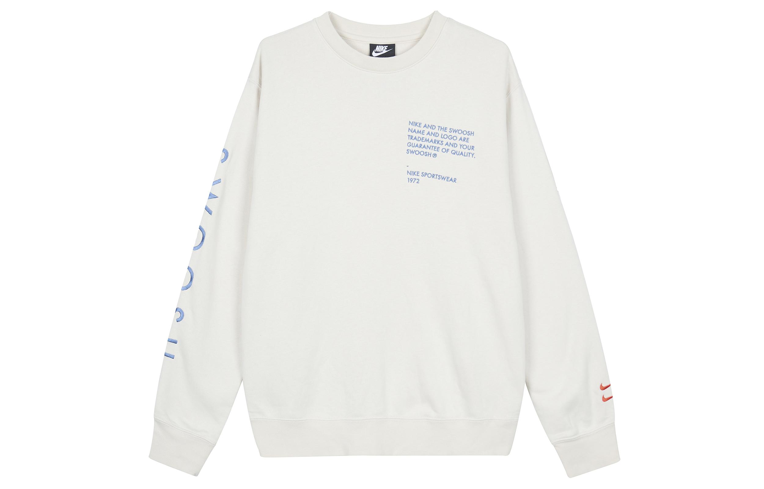 Nike Sweatshirts Unisex White Crew Neck Moderate Regular DJ0466-104 XXL