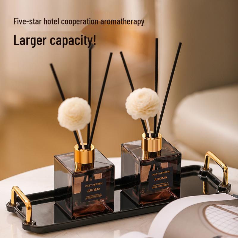 200ML Large Capacity Rattan Reed Aroma Diffuser for Home and Hotel - Long-lasting Flameless Fragrance