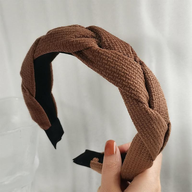Women's Autumn & Winter Fashion Headband: Braided Fabric Hair Accessory