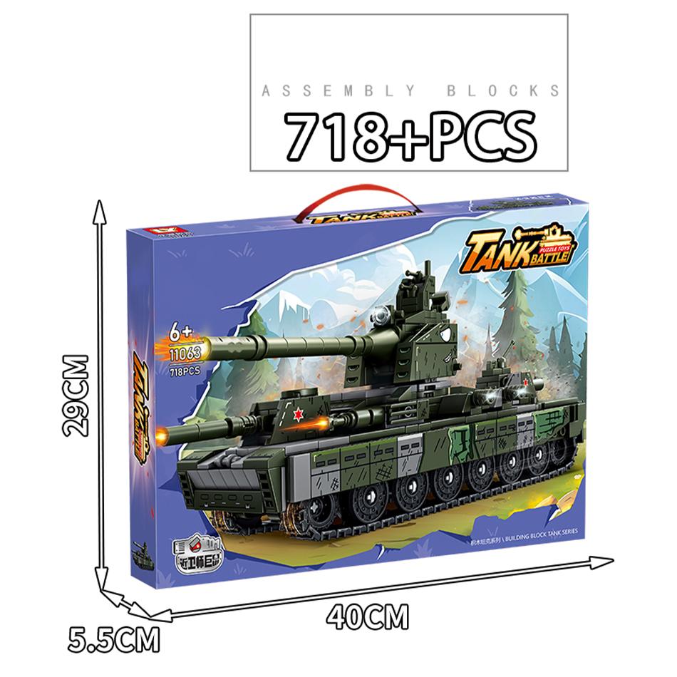 WW2 Military Cartoon Tank Monster Germany Karl Gerat Railway Gun P1000 Soviet KV 44 Model Building Blocks Bricks Toys Kids Gifts