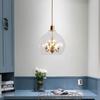 European Clear Glass Chandeliers Restaurant Bar Kitchen Bedroom Hanging Light Fixtures G9 Bulb Loft Deco Dropshipping