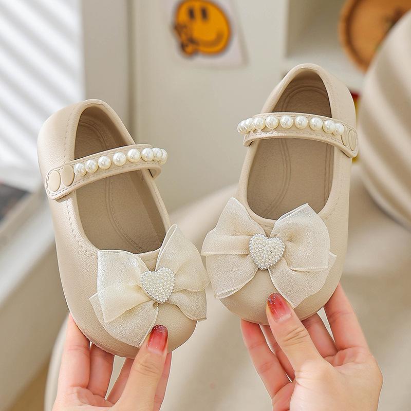 Mädchen Moccasin Sandalen rutschfest Frühling/Herbst 2026 - Weiche Sohle Prinzessinnen Schuhe