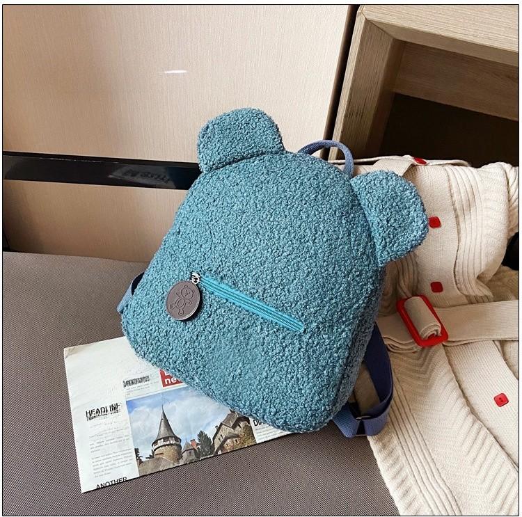 Velvet Mini Backpack For Women With Zipper Pockets For Daily Use