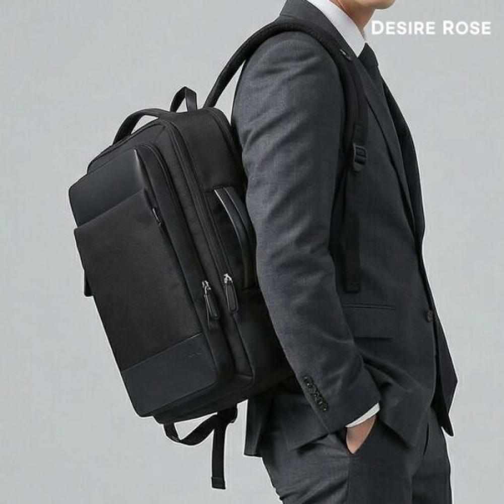 Desire Rose Men Business Laptop Backpack 2color Expandable