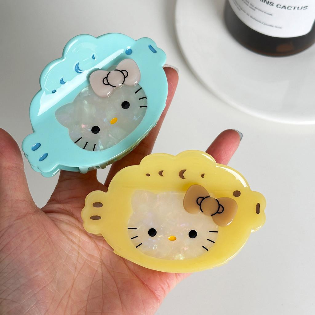 Cat Cartoon Lovely Hair Claw Clip In Soft Pastel Colors Perfect For Hairdos Chic