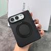 IPhone 18 Duo Foldable Phone Case With 360 Rotating Stand Magnetic Mid-Hinge Full-Body Leather Cover Anti-Drop Protection