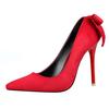 (Vente) Chaussures pointues tendance nœud arrière talons hauts stiletto chaussures simples femmes