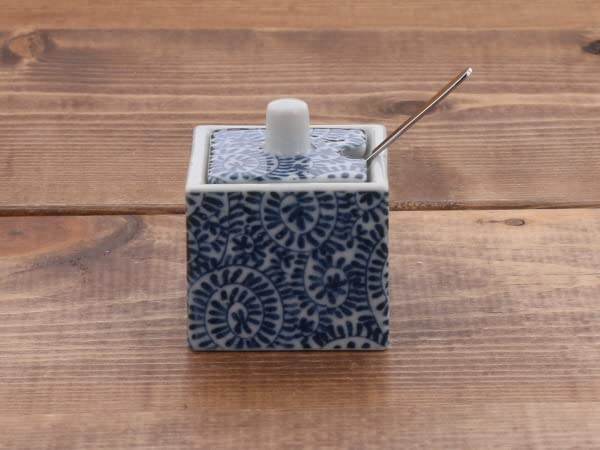 Tableware East Square Mustard Container with Octopus Arabesque Design sold (Spoon separately) or-015