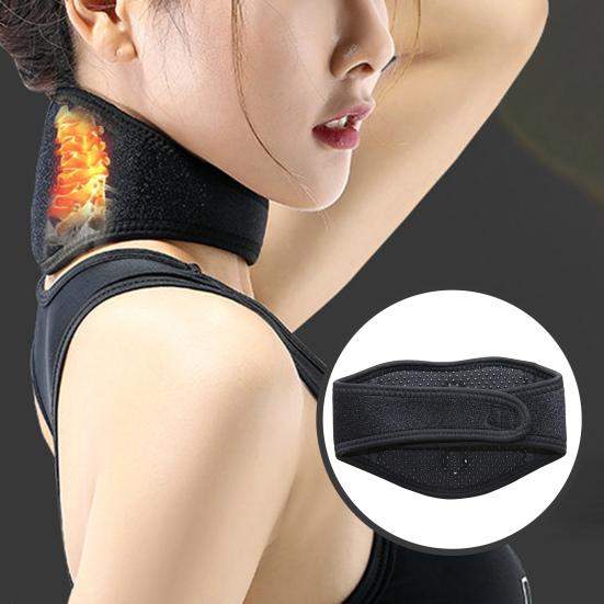 Skin-friendly Self-heating Neck Pad Pain Relief Polyester Magnet Physical Therapy Neck Support Pad for Home