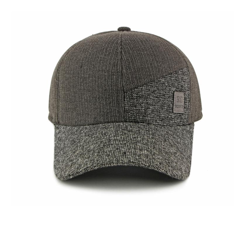 Autumn Winter Cap Men Velvet Thick Baseball Cap Ear Protection Warm Cotton Cap