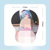G05 Anime Beauty Poggiapolsi Mouse Pad in Silicone 3D - Confortevole, Morbido e Design Ispirato ai Cartoni Animati