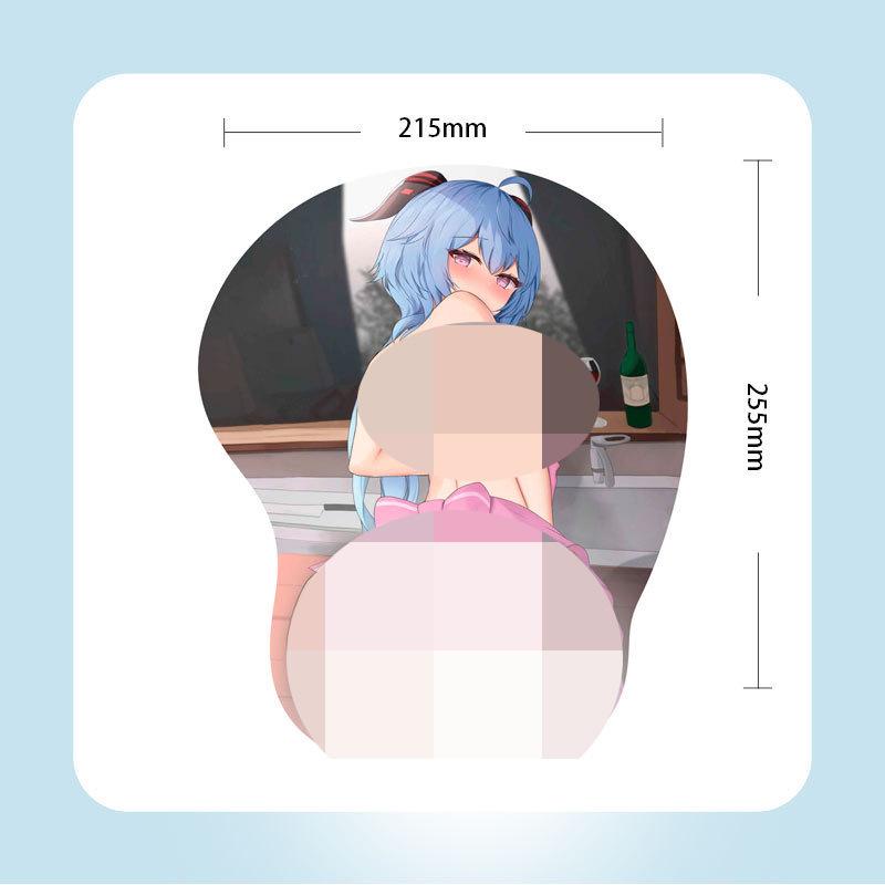 G05 Anime Beauty Poggiapolsi Mouse Pad in Silicone 3D - Confortevole, Morbido e Design Ispirato ai Cartoni Animati