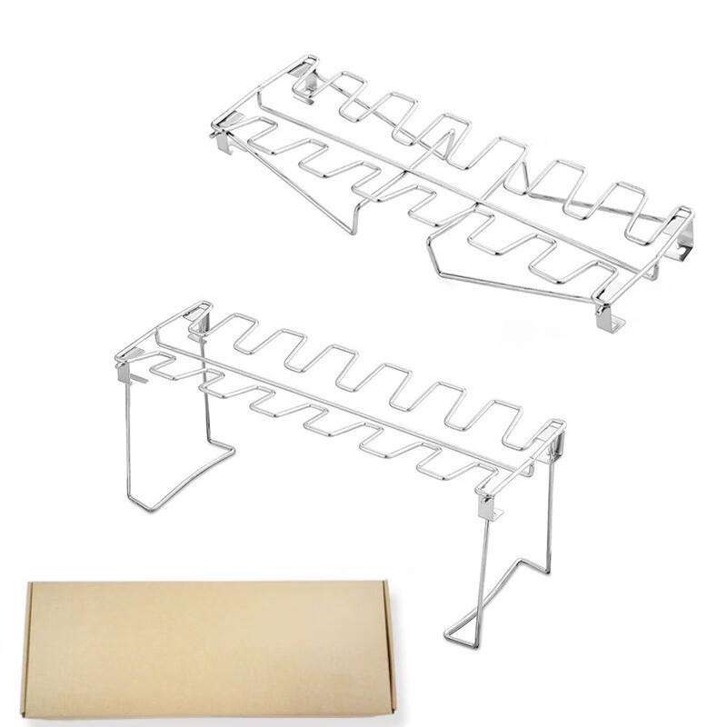 Portable Stainless Steel BBQ Grill with Chicken Leg Racks