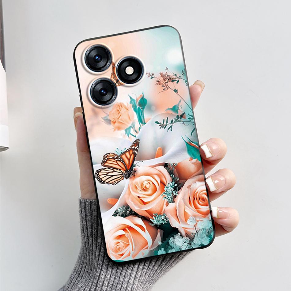For Tecno Spark 10 Pro Case 2023 Fashion Marble Silicone Black Soft Covers For Tecno Spark 10C Spark10 Pro KI7 KI5q KI5k Bumper