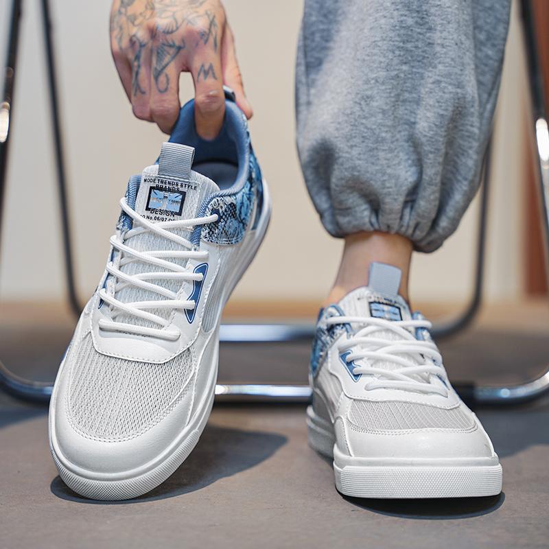 Weiße Sportschuhe für Herren, Freizeitschuhe, Streetstyle-Laufschuhe, Schuhe für Studenten, übergroße Winterschuhe, High Top