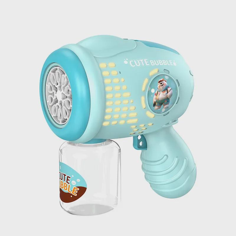 Automatic Bear Bubble Machine Toy with Lights for Kids – Summer Outdoor Fun