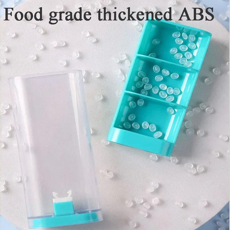 Mini Pill Organizer 3 Times A Day Portable Buckle Design Travel Tablet Holder for Vitamins Dispenser Small Pocket Medicines Case